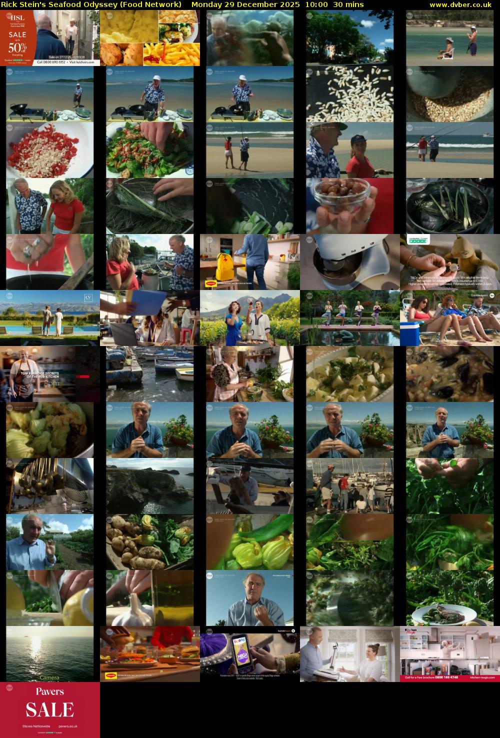 Rick Stein's Seafood Odyssey (Food Network) Monday 29 December 2025 10:00 - 10:30