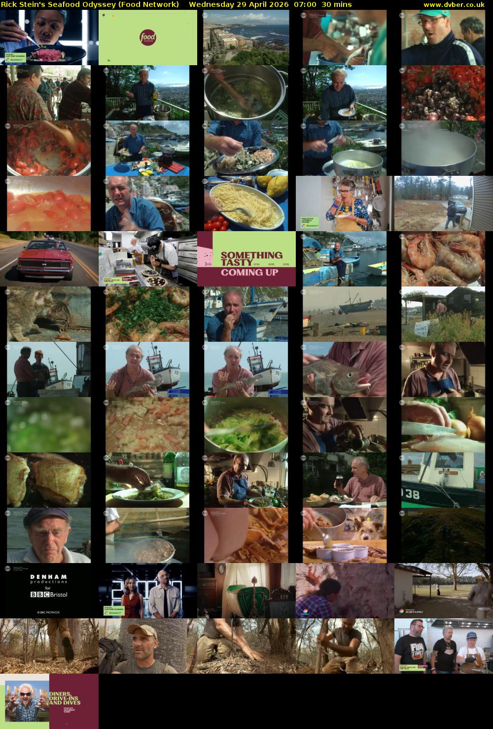 Rick Stein's Seafood Odyssey (Food Network) Wednesday 29 April 2026 07:00 - 07:30