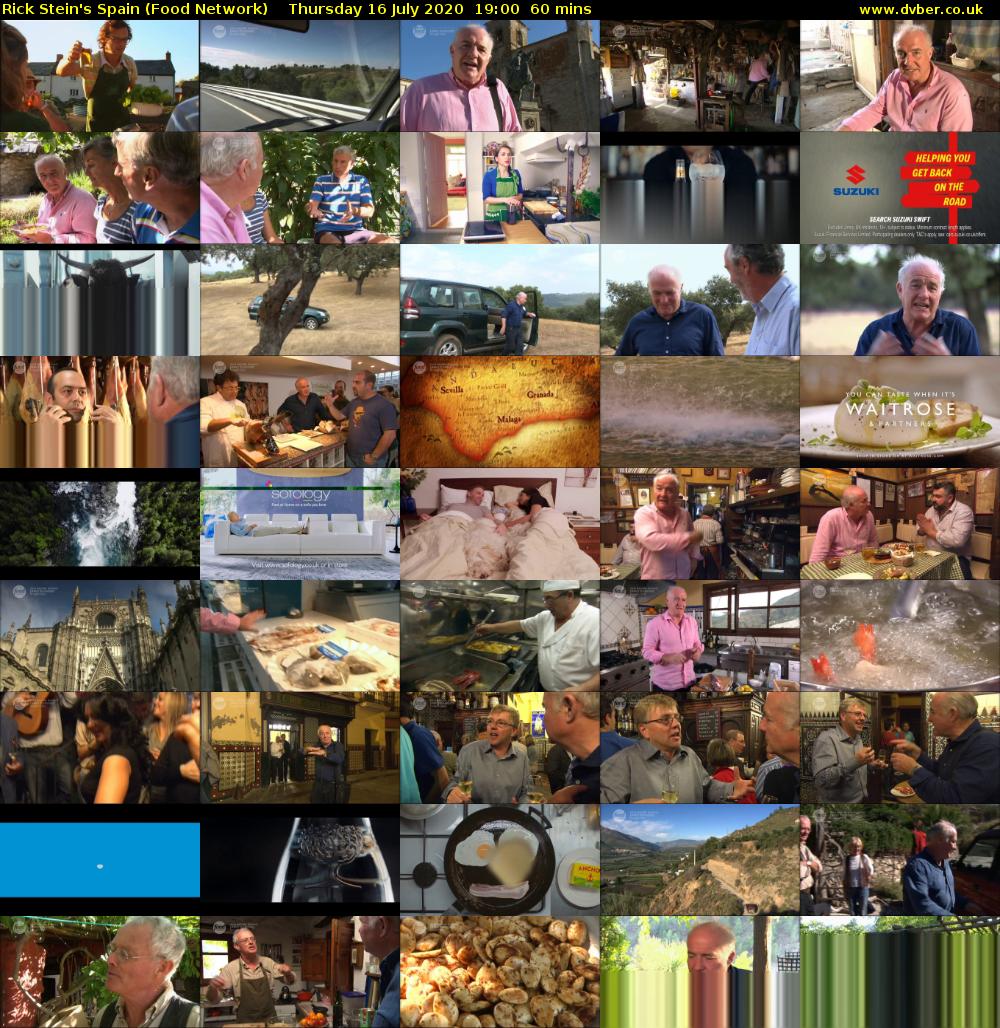 Rick Stein's Spain (Food Network) Thursday 16 July 2020 19:00 - 20:00