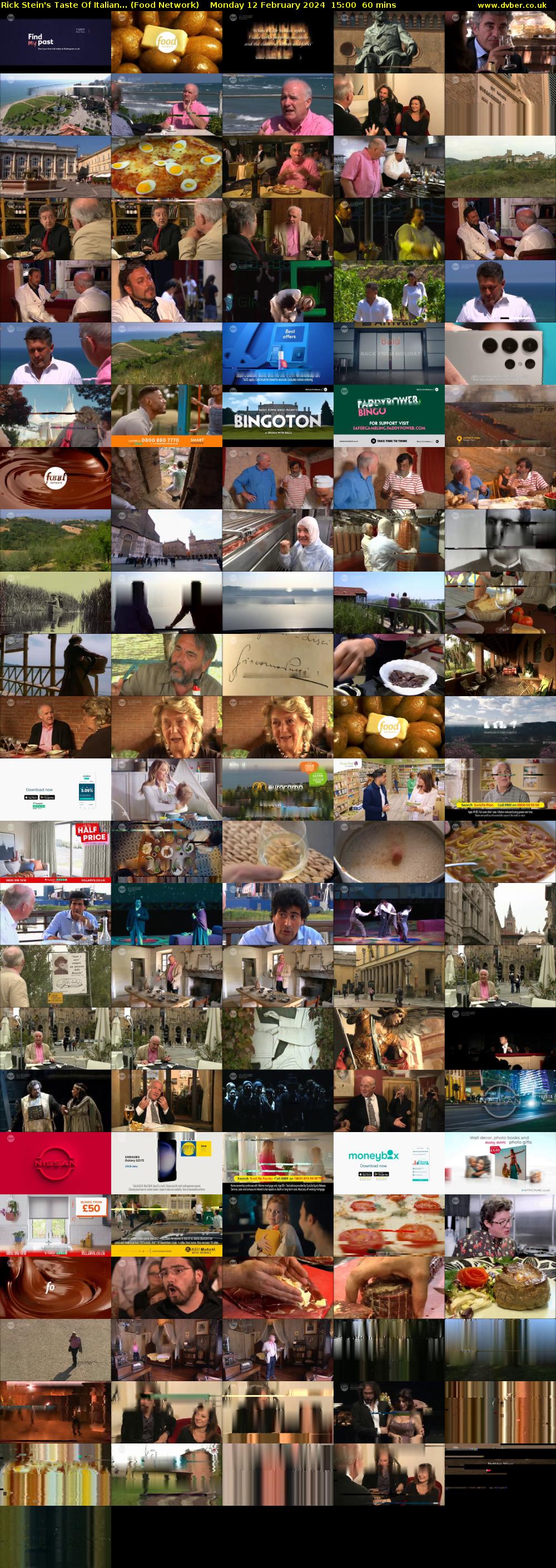 Rick Stein's Taste Of Italian... (Food Network) Monday 12 February 2024 15:00 - 16:00