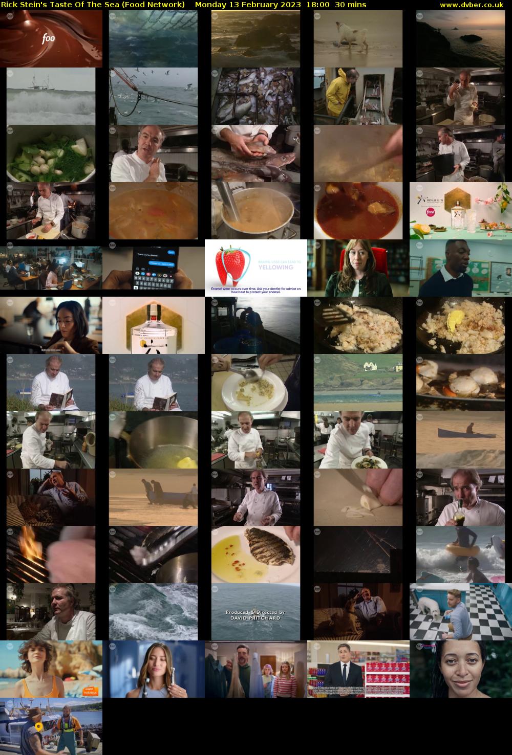 Rick Stein's Taste Of The Sea (Food Network) Monday 13 February 2023 18:00 - 18:30