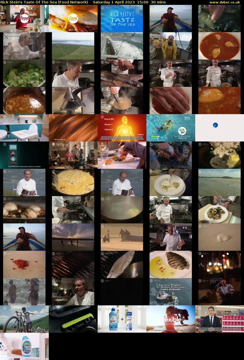 Rick Stein's Taste Of The Sea (Food Network) Saturday 1 April 2023 15:00 - 15:30