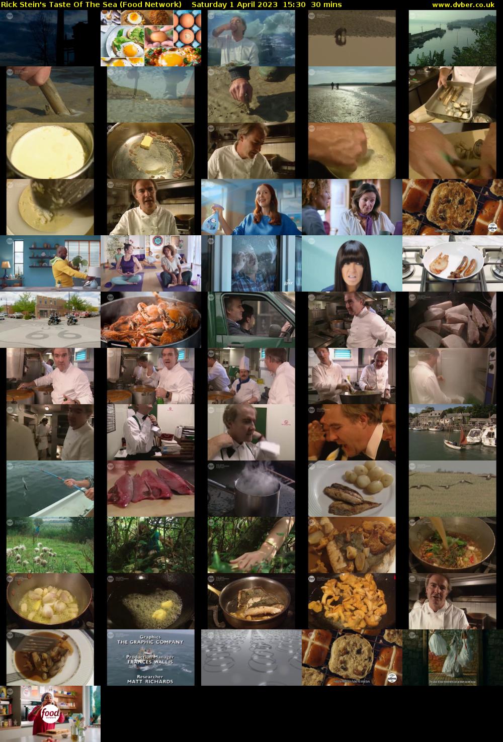Rick Stein's Taste Of The Sea (Food Network) Saturday 1 April 2023 15:30 - 16:00