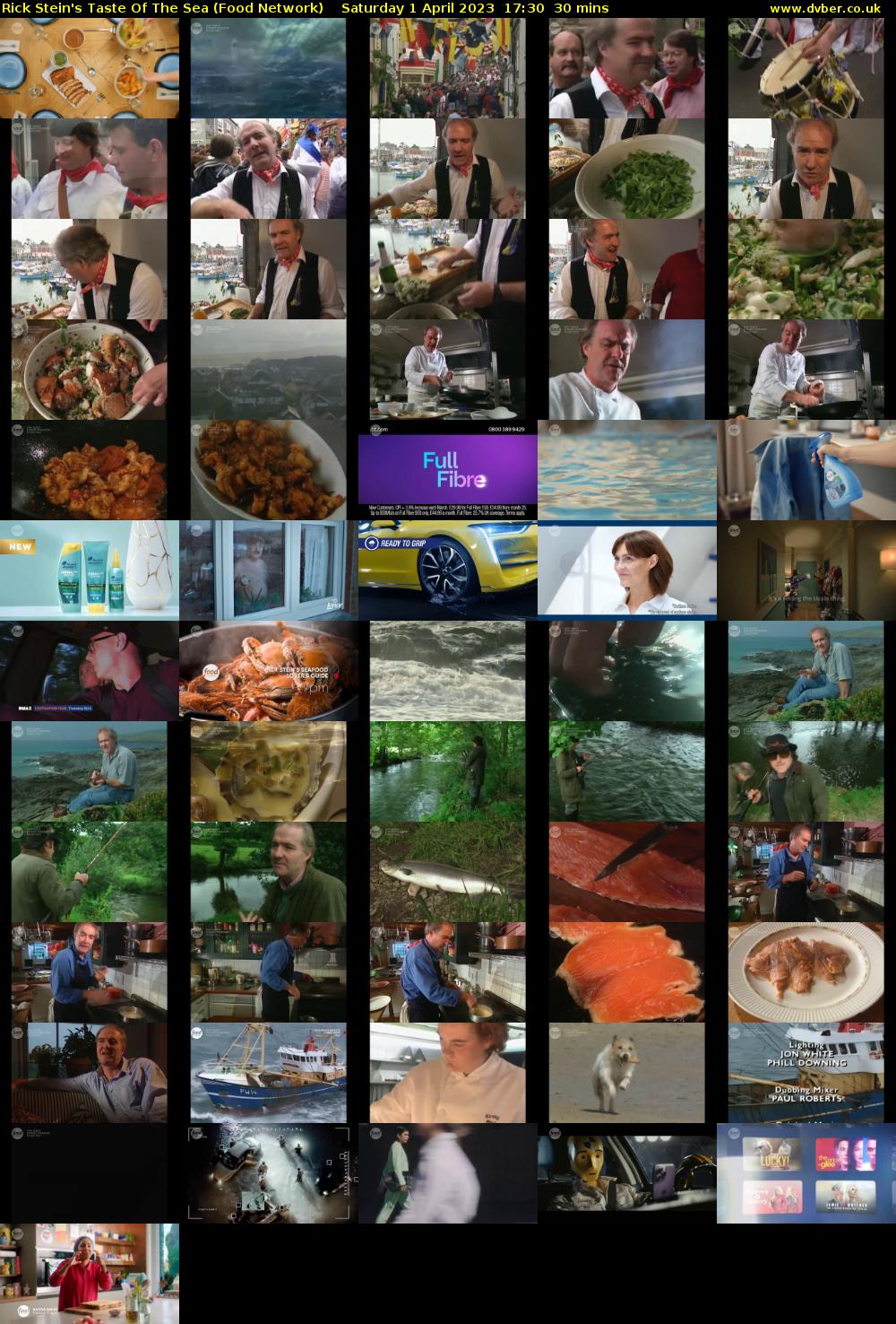 Rick Stein's Taste Of The Sea (Food Network) Saturday 1 April 2023 17:30 - 18:00