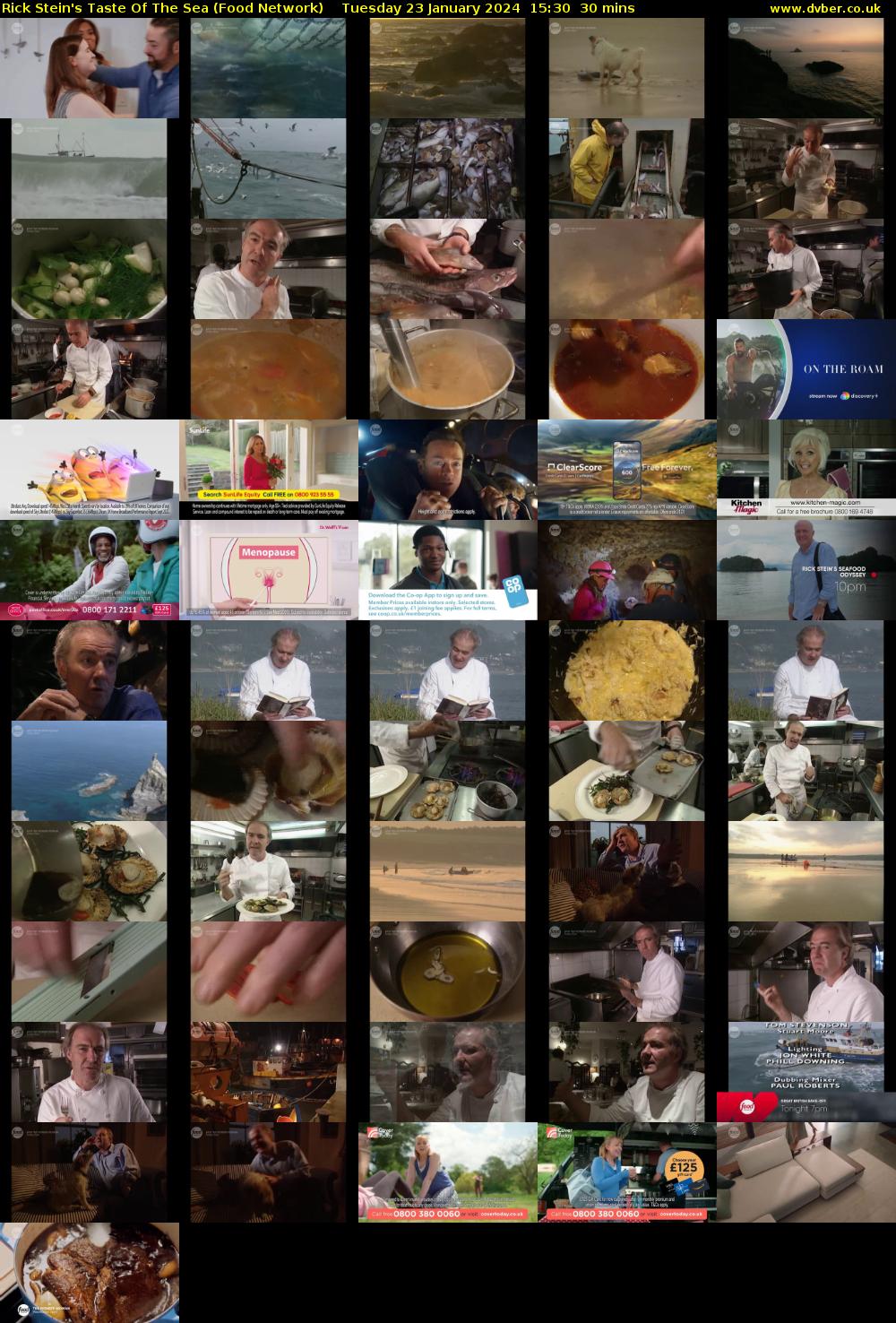 Rick Stein's Taste Of The Sea (Food Network) Tuesday 23 January 2024 15:30 - 16:00
