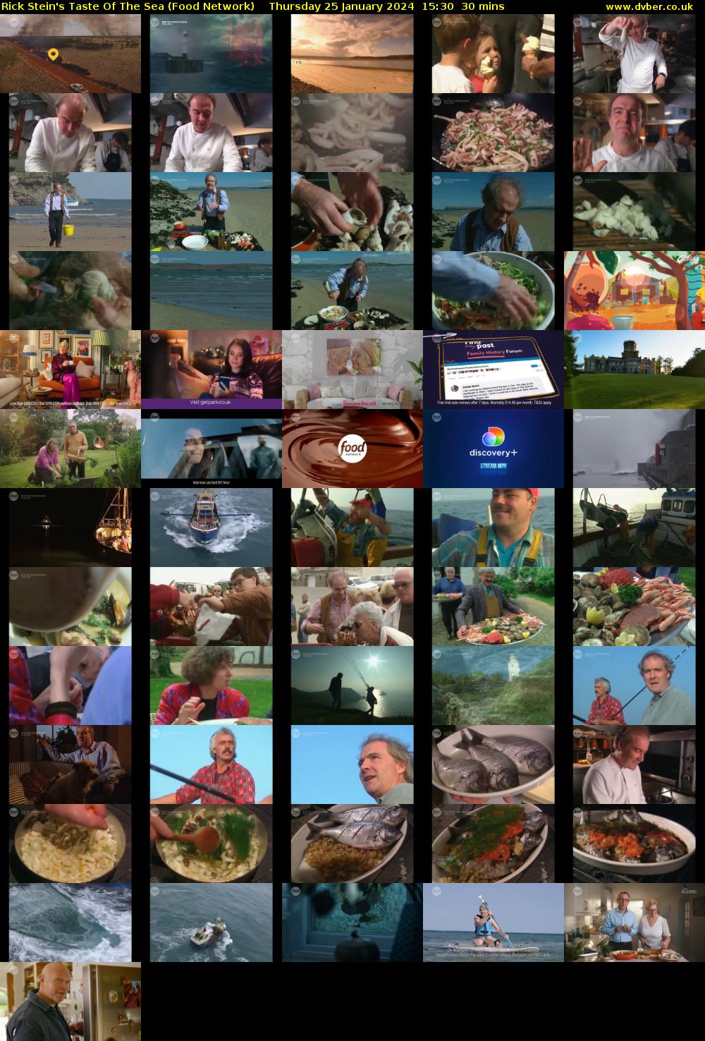 Rick Stein's Taste Of The Sea (Food Network) Thursday 25 January 2024 15:30 - 16:00