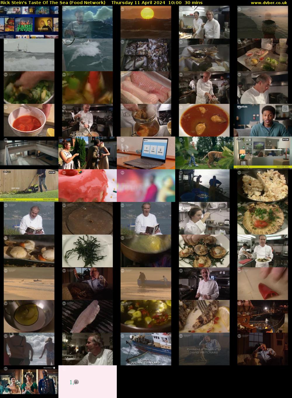 Rick Stein's Taste Of The Sea (Food Network) Thursday 11 April 2024 10:00 - 10:30