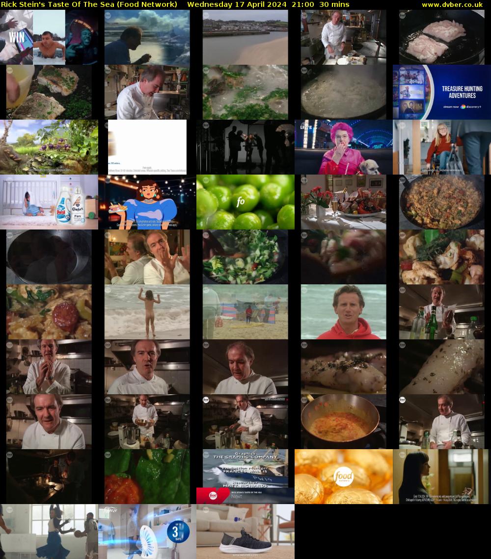 Rick Stein's Taste Of The Sea (Food Network) Wednesday 17 April 2024 21:00 - 21:30