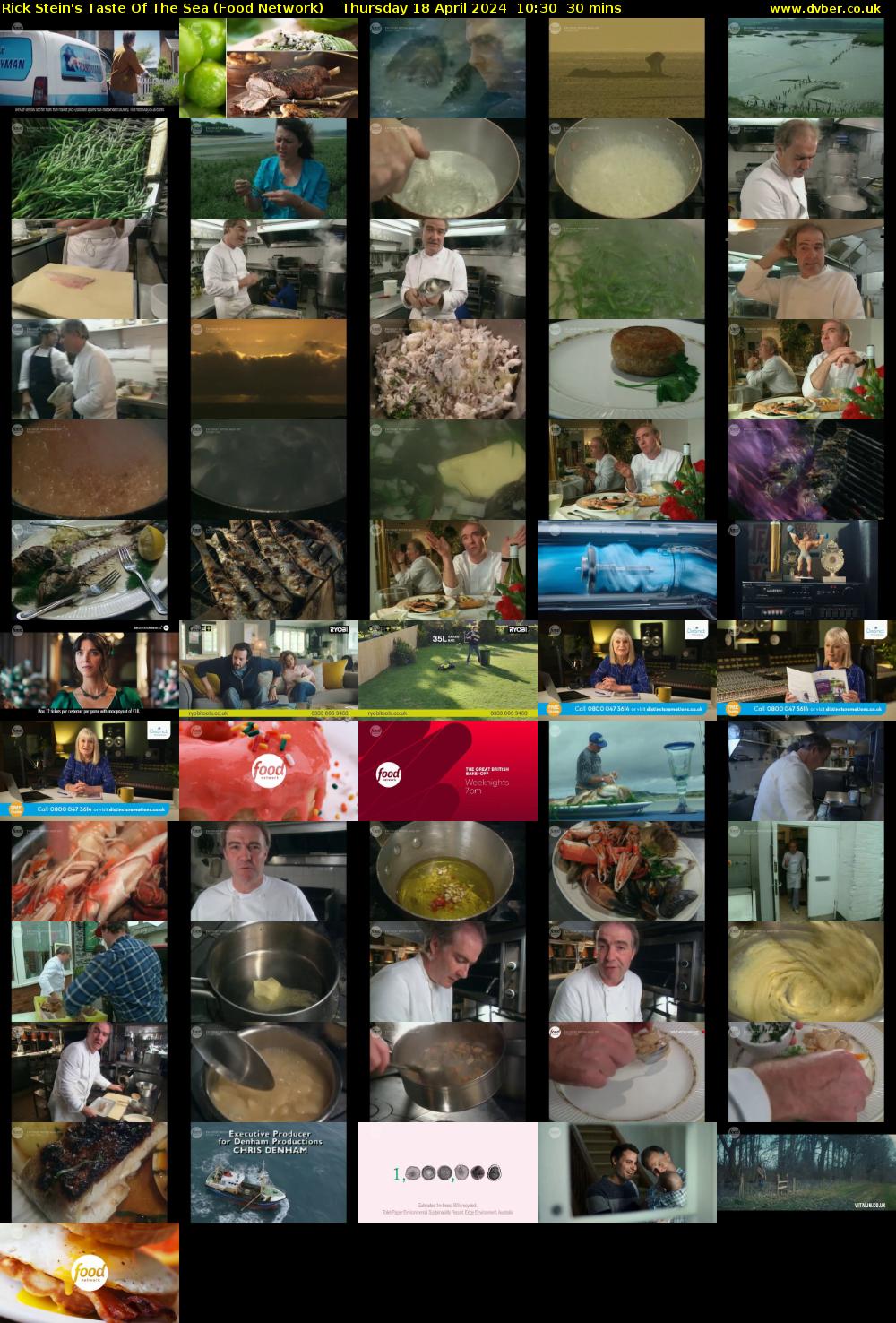 Rick Stein's Taste Of The Sea (Food Network) Thursday 18 April 2024 10:30 - 11:00