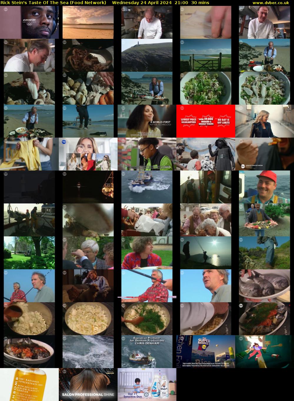 Rick Stein's Taste Of The Sea (Food Network) Wednesday 24 April 2024 21:00 - 21:30