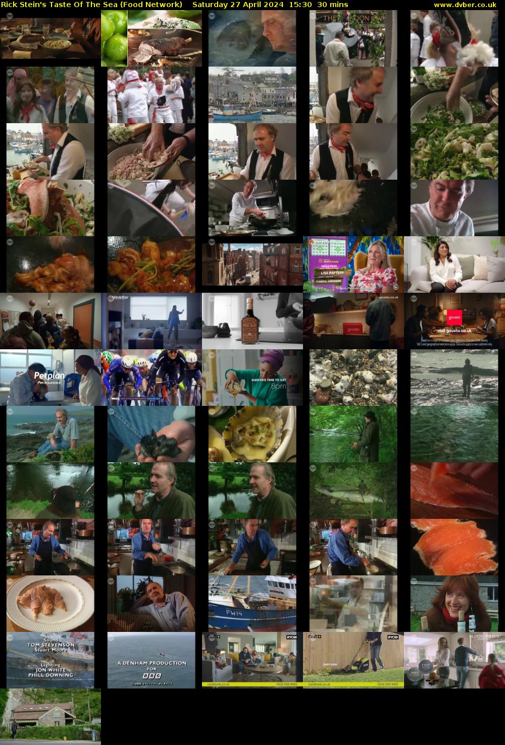 Rick Stein's Taste Of The Sea (Food Network) Saturday 27 April 2024 15:30 - 16:00