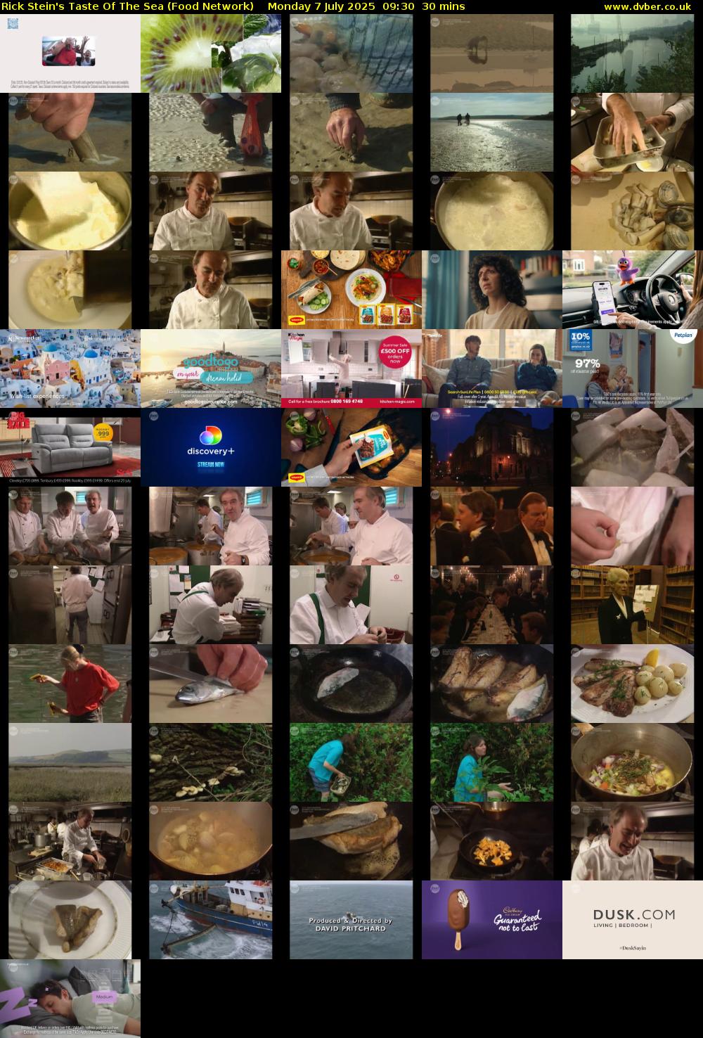 Rick Stein's Taste Of The Sea (Food Network) Monday 7 July 2025 09:30 - 10:00