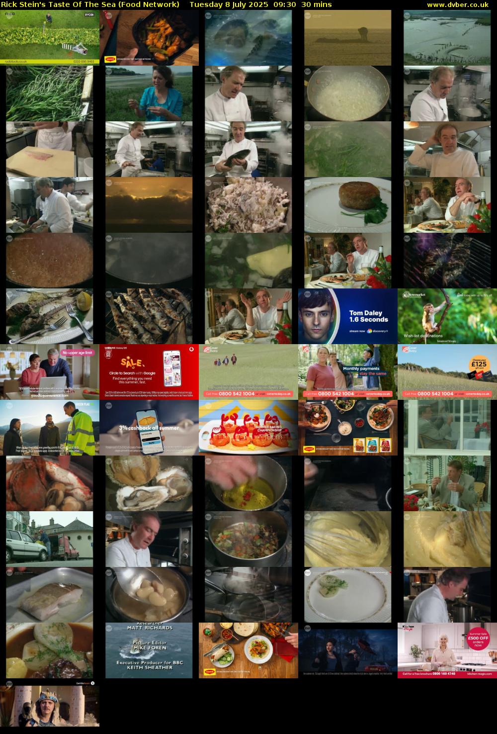 Rick Stein's Taste Of The Sea (Food Network) Tuesday 8 July 2025 09:30 - 10:00