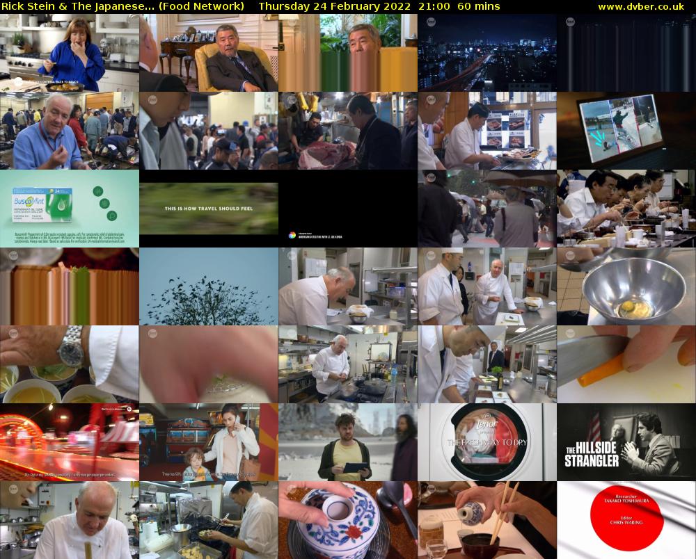 Rick Stein & The Japanese... (Food Network) Thursday 24 February 2022 21:00 - 22:00