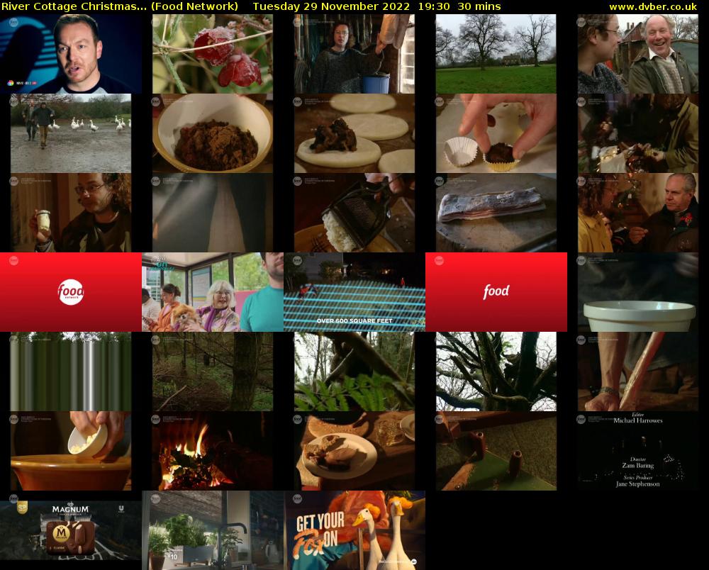 River Cottage Christmas... (Food Network) Tuesday 29 November 2022 19:30 - 20:00