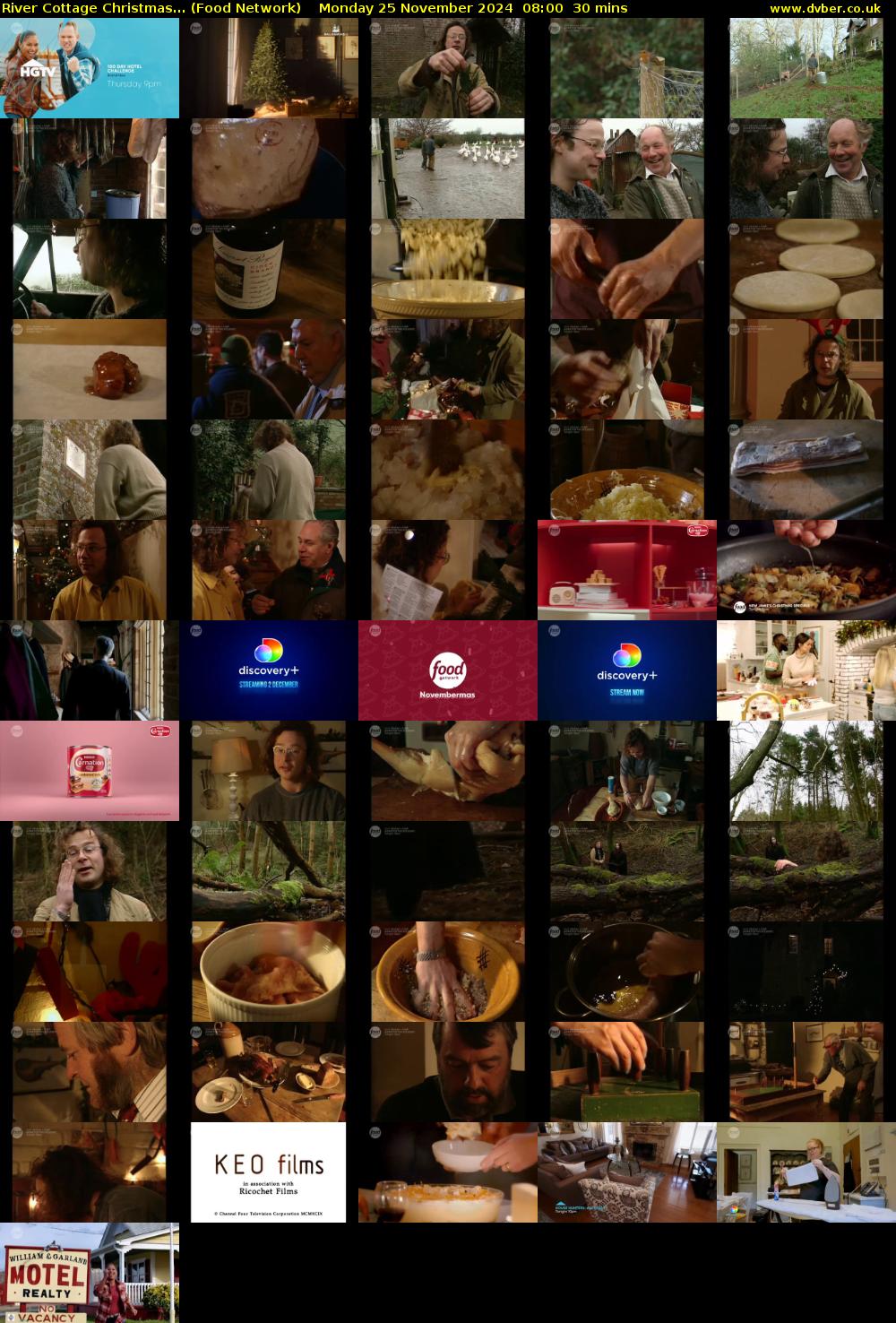 River Cottage Christmas... (Food Network) Monday 25 November 2024 08:00 - 08:30