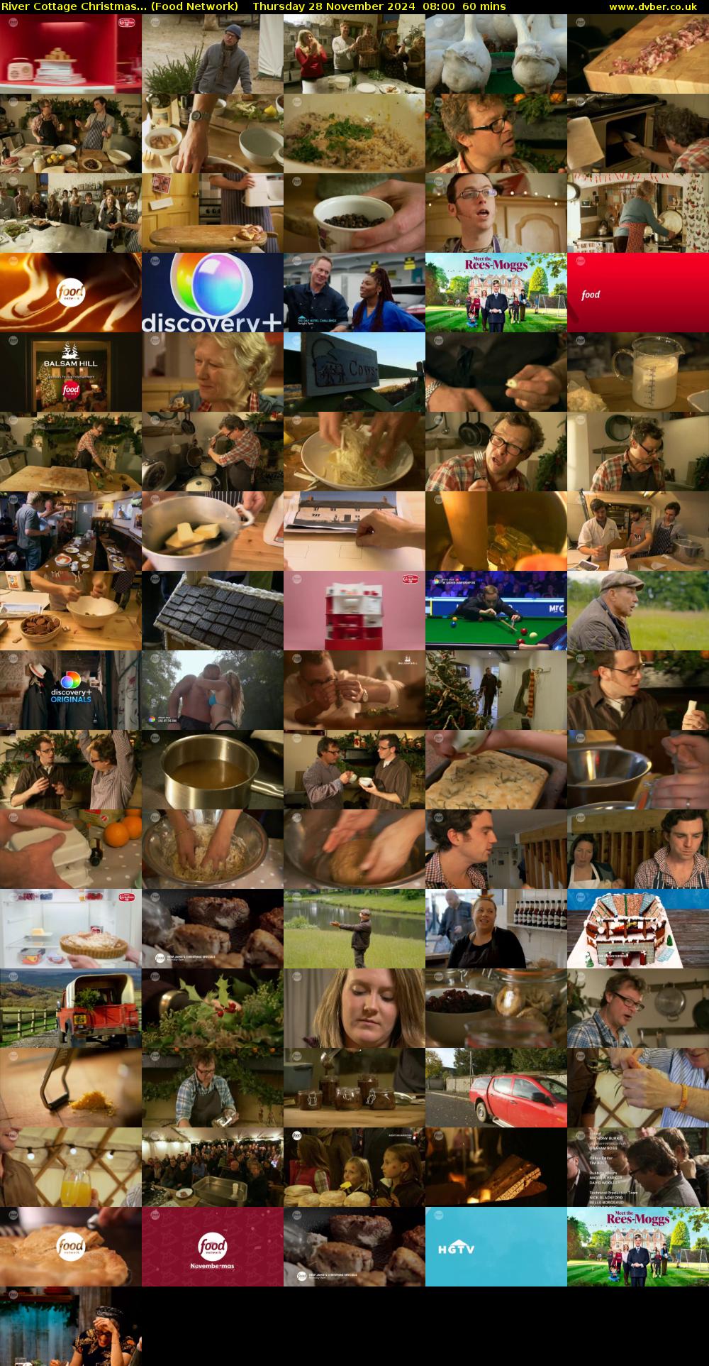 River Cottage Christmas... (Food Network) Thursday 28 November 2024 08:00 - 09:00