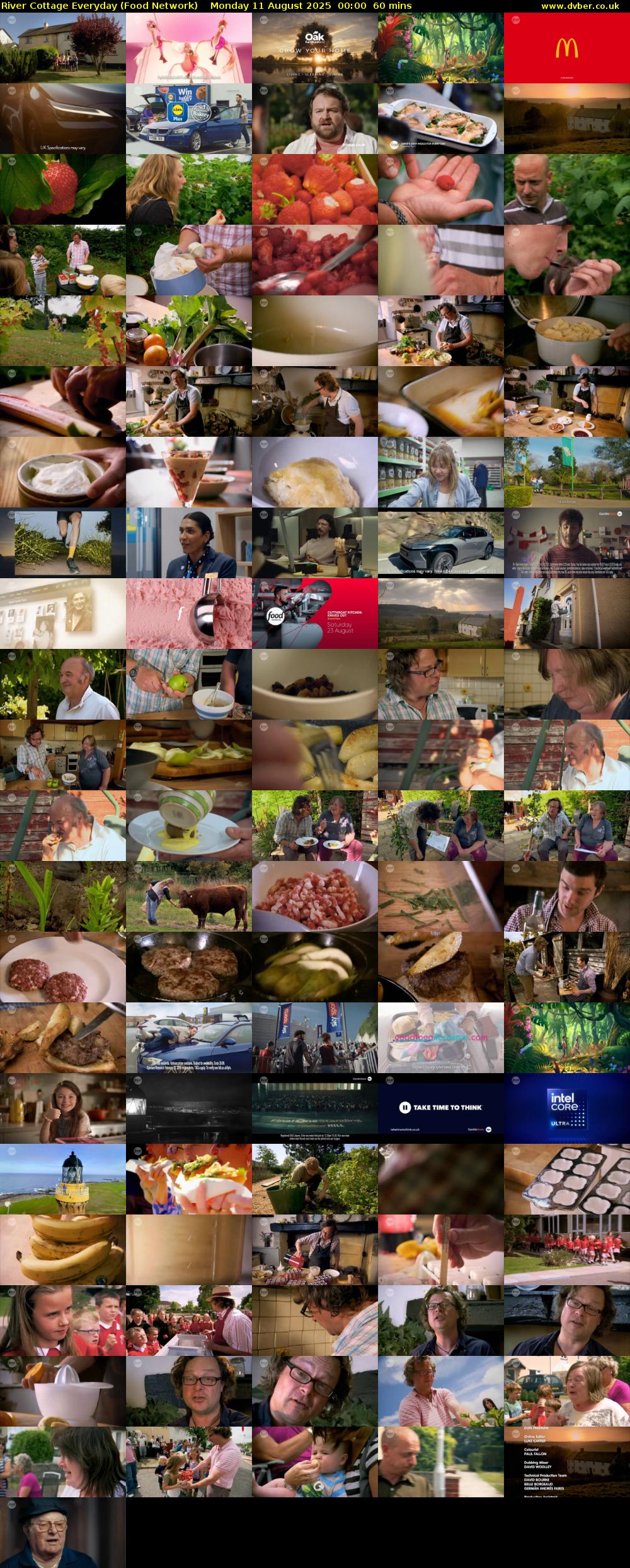 River Cottage Everyday (Food Network) Monday 11 August 2025 00:00 - 01:00