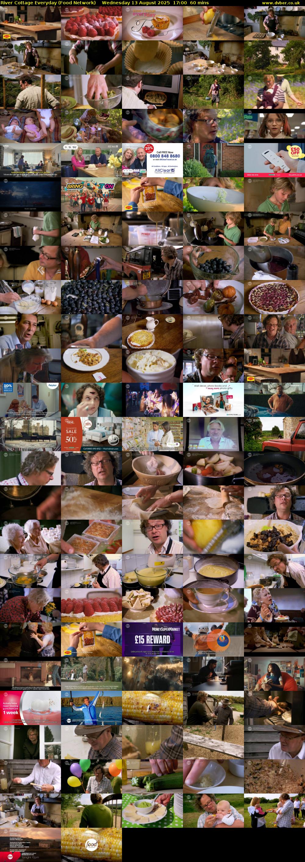 River Cottage Everyday (Food Network) Wednesday 13 August 2025 17:00 - 18:00