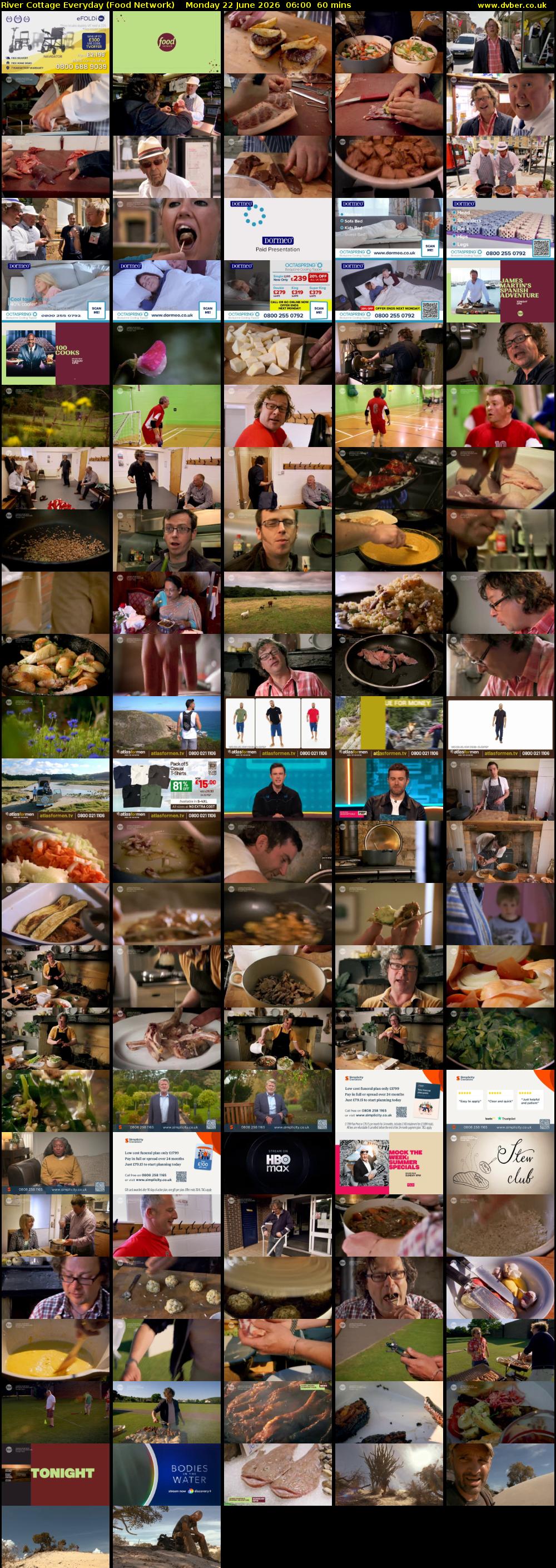River Cottage Everyday (Food Network) Monday 22 June 2026 06:00 - 07:00