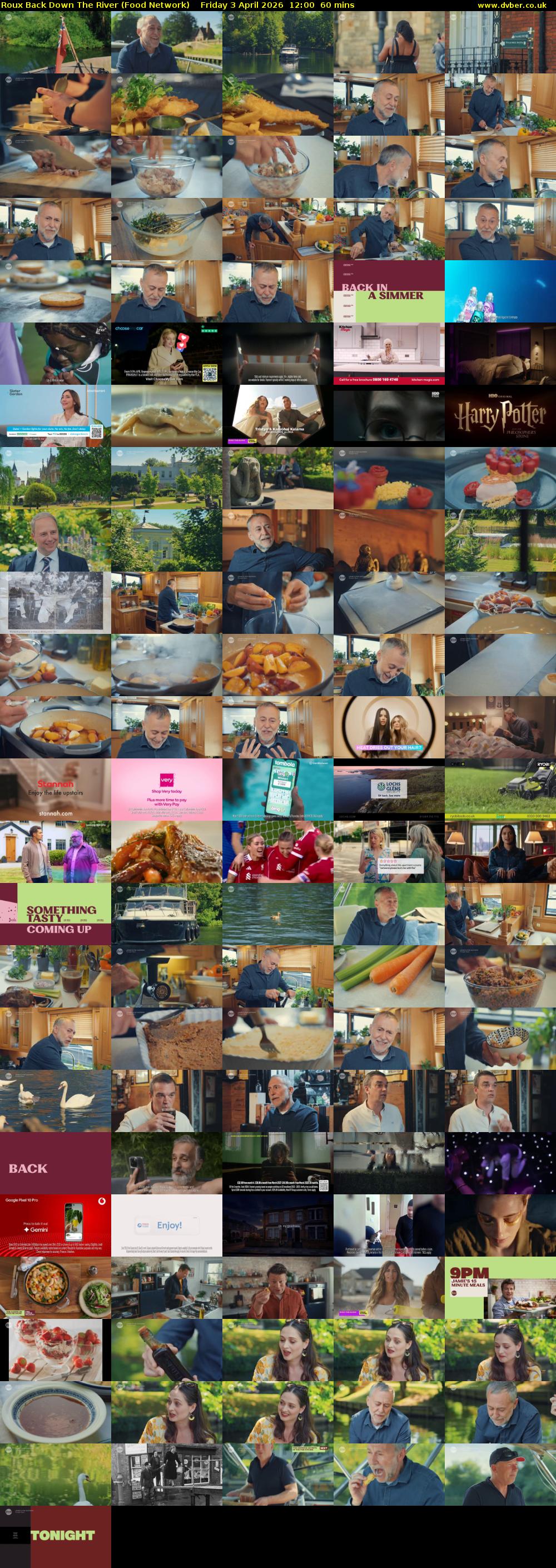Roux Back Down The River (Food Network) Friday 3 April 2026 12:00 - 13:00