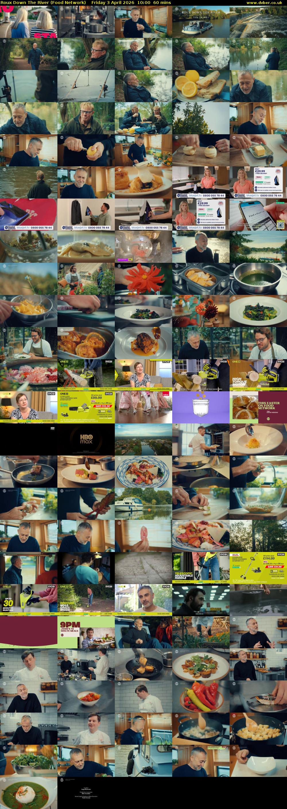 Roux Down The River (Food Network) Friday 3 April 2026 10:00 - 11:00