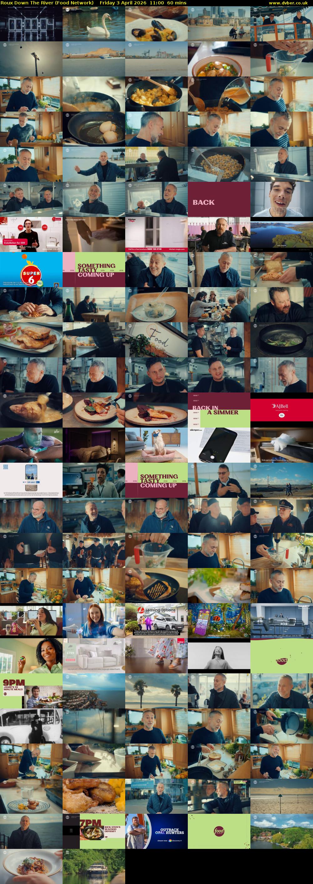 Roux Down The River (Food Network) Friday 3 April 2026 11:00 - 12:00