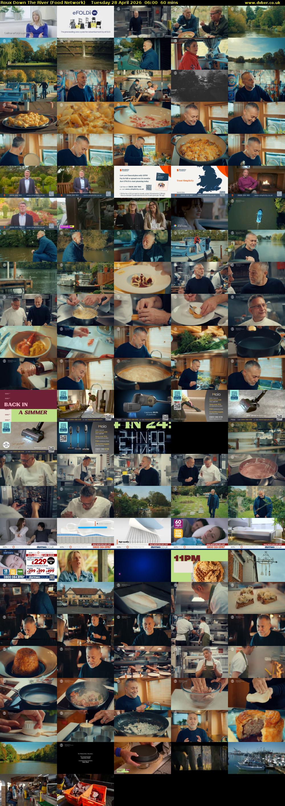 Roux Down The River (Food Network) Tuesday 28 April 2026 06:00 - 07:00