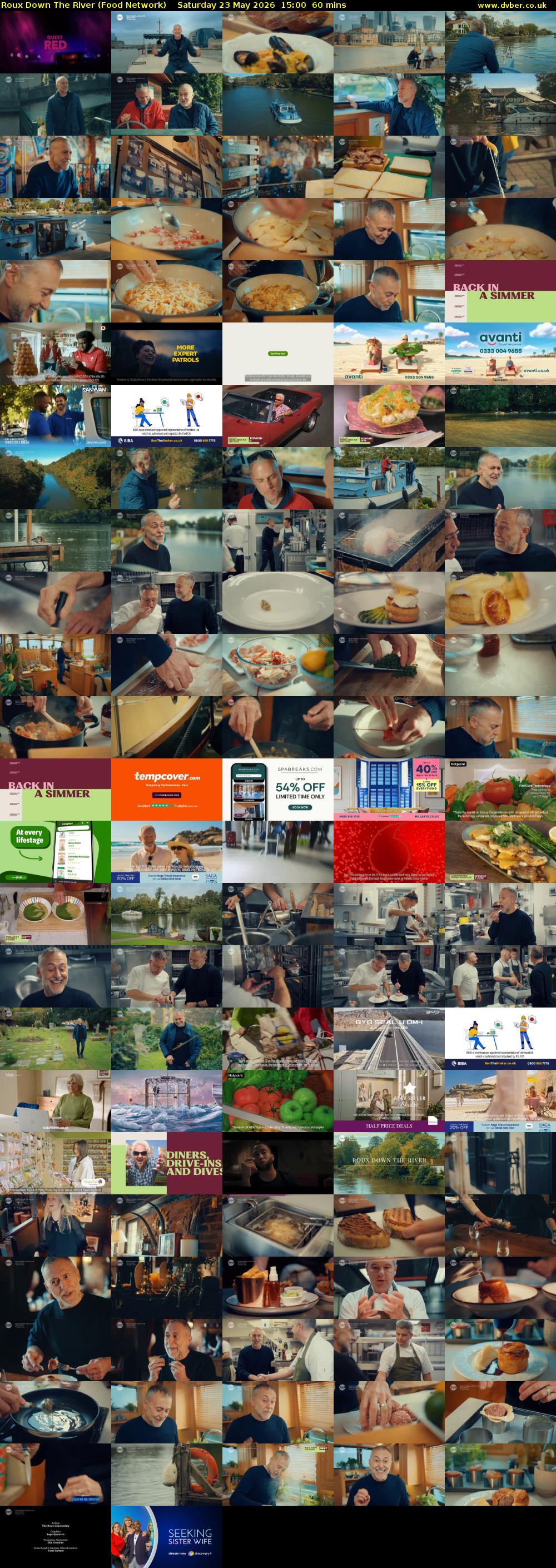 Roux Down The River (Food Network) Saturday 23 May 2026 15:00 - 16:00