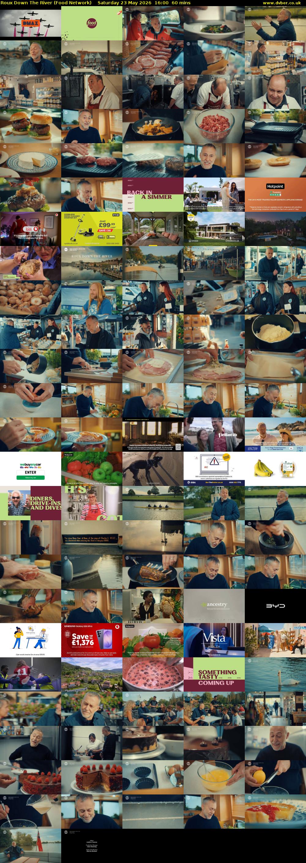 Roux Down The River (Food Network) Saturday 23 May 2026 16:00 - 17:00