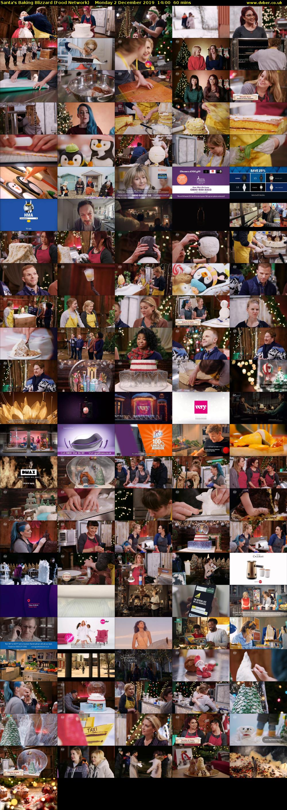 Santa's Baking Blizzard (Food Network) Monday 2 December 2019 14:00 - 15:00