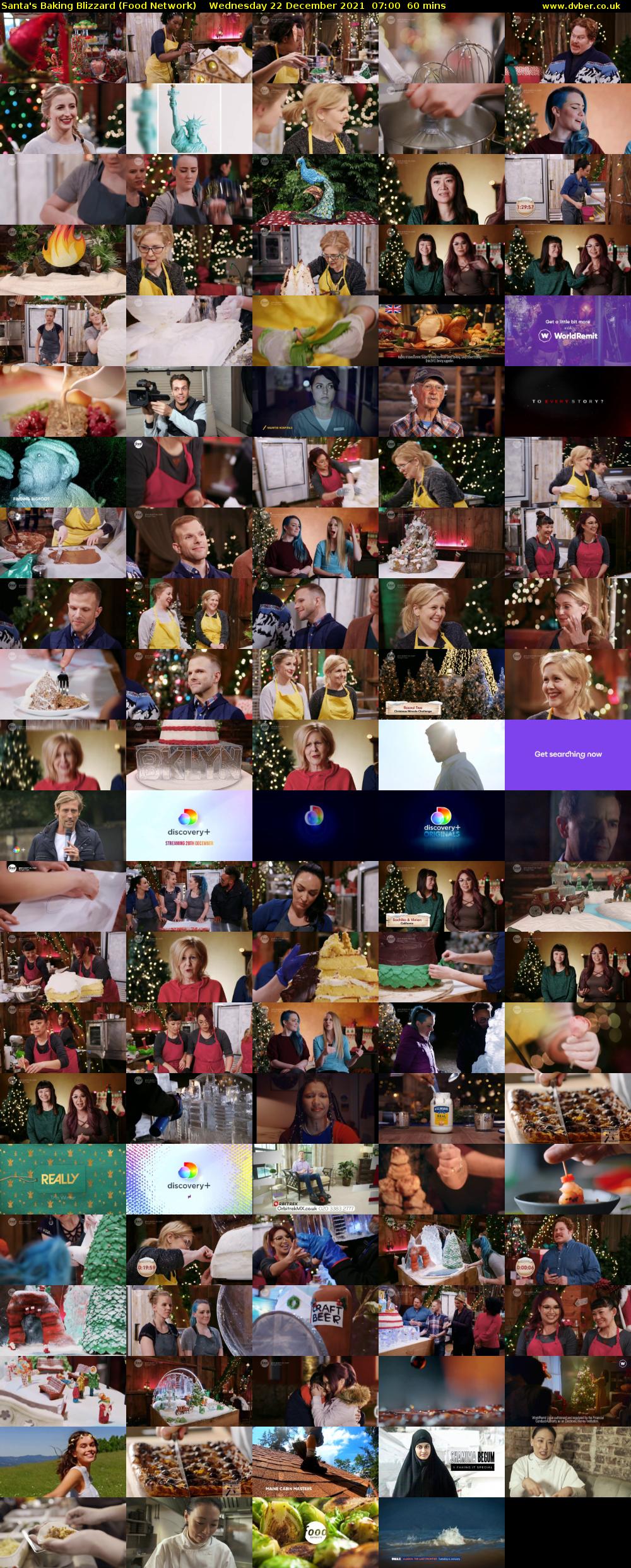 Santa's Baking Blizzard (Food Network) Wednesday 22 December 2021 07:00 - 08:00