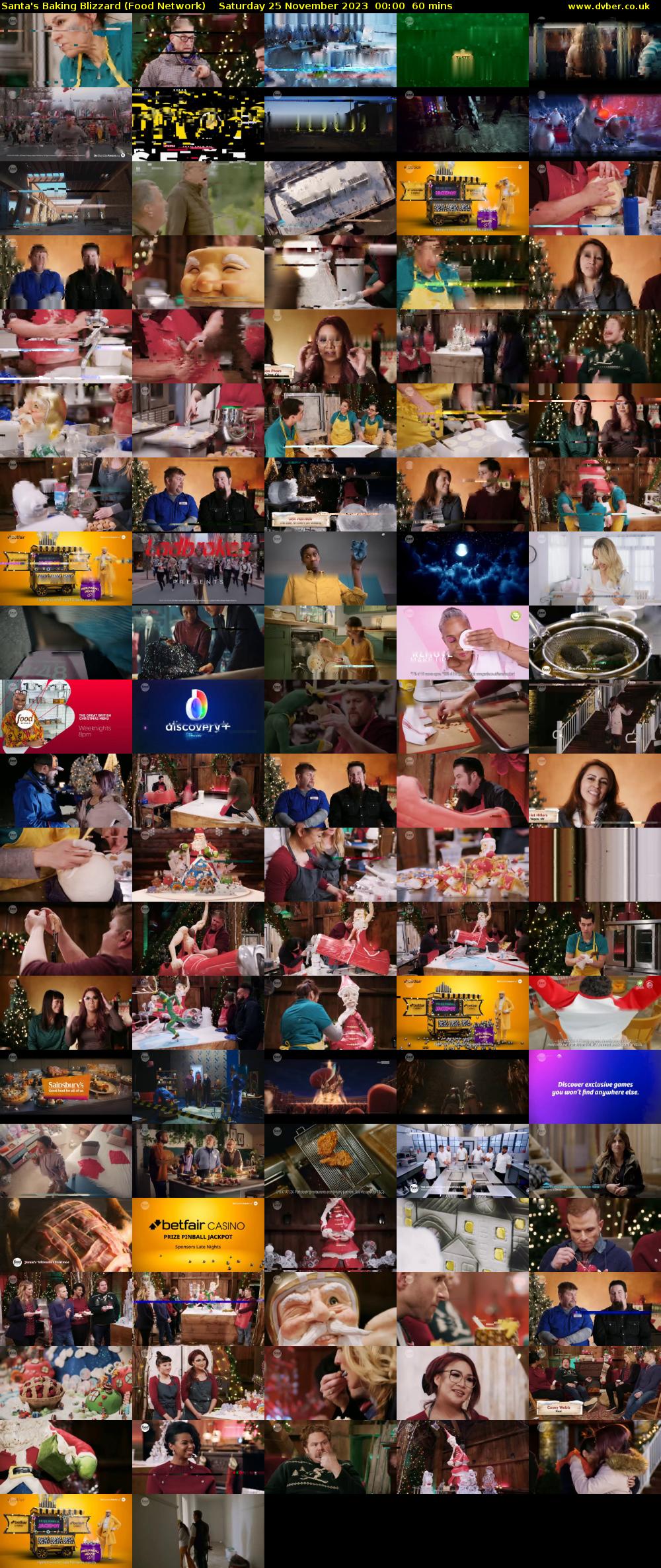 Santa's Baking Blizzard (Food Network) Saturday 25 November 2023 00:00 - 01:00
