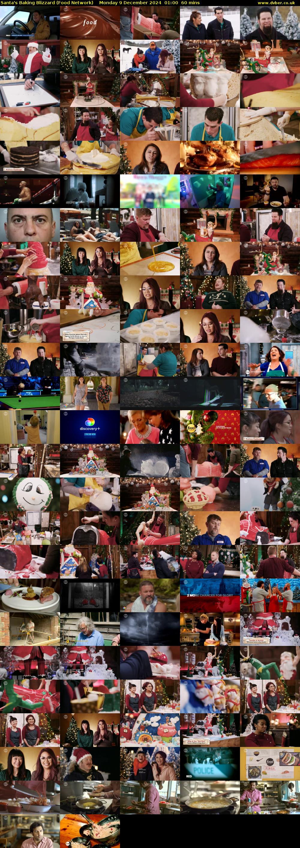Santa's Baking Blizzard (Food Network) Monday 9 December 2024 01:00 - 02:00