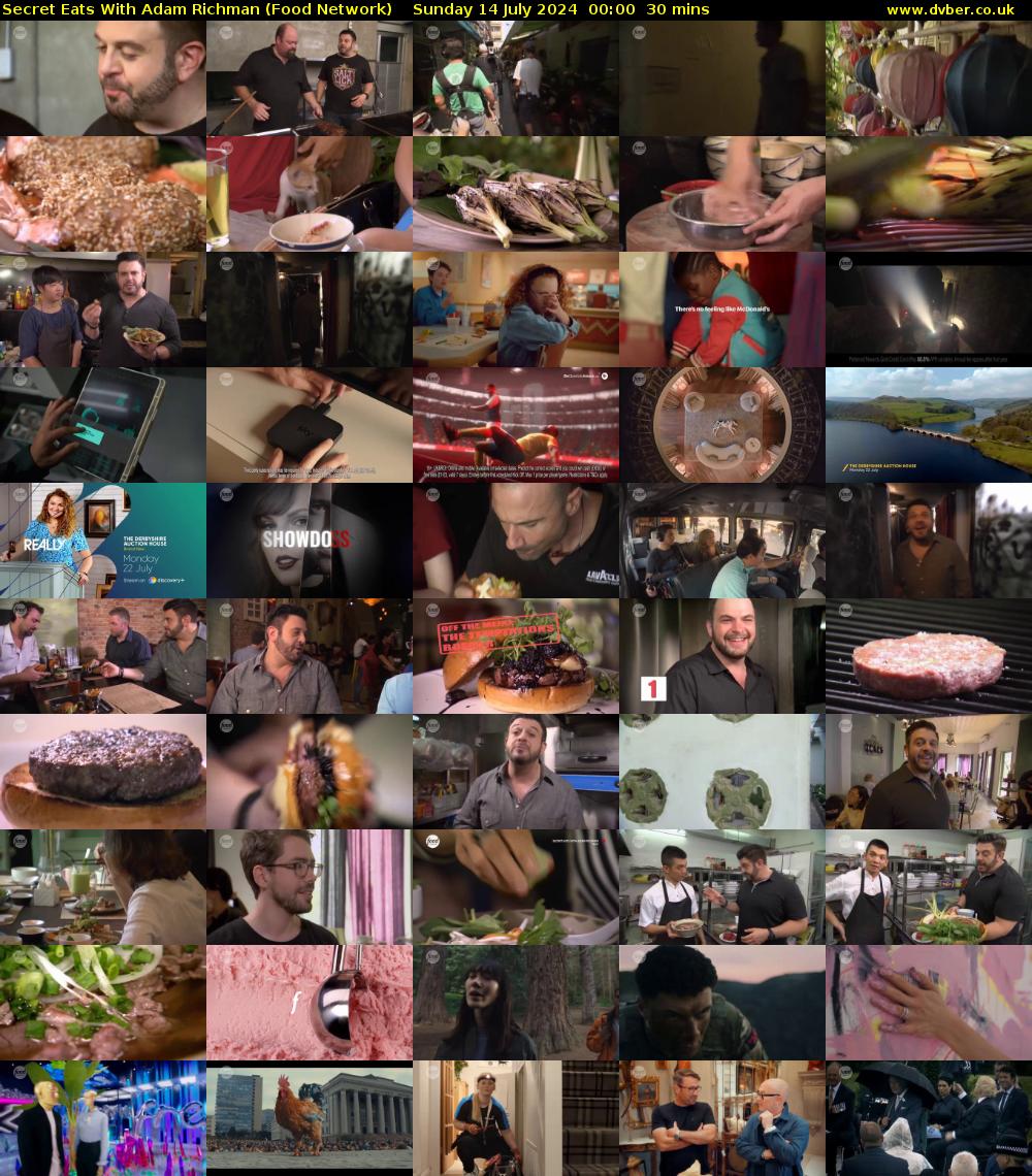 Secret Eats With Adam Richman (Food Network) Sunday 14 July 2024 00:00 - 00:30