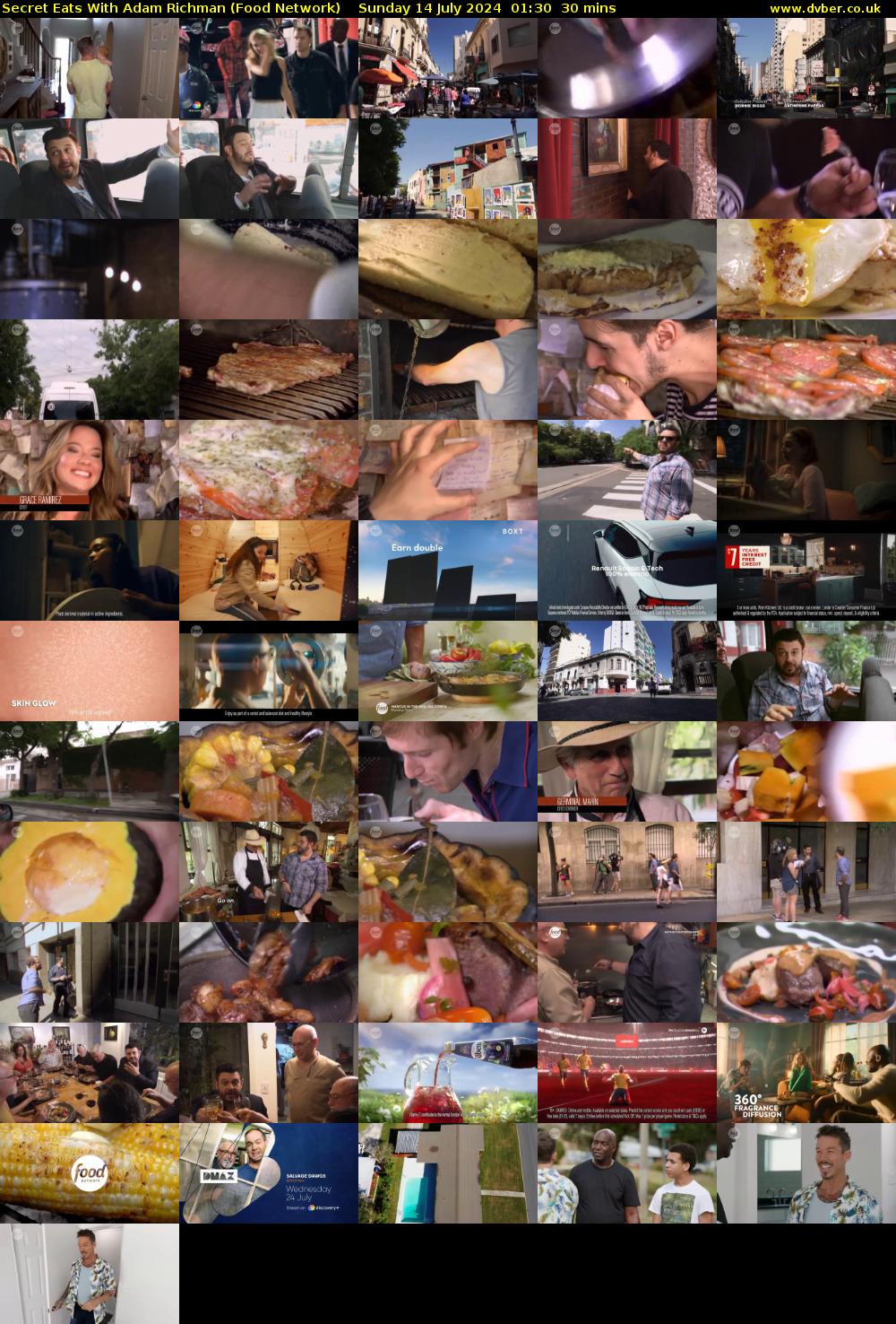 Secret Eats With Adam Richman (Food Network) Sunday 14 July 2024 01:30 - 02:00