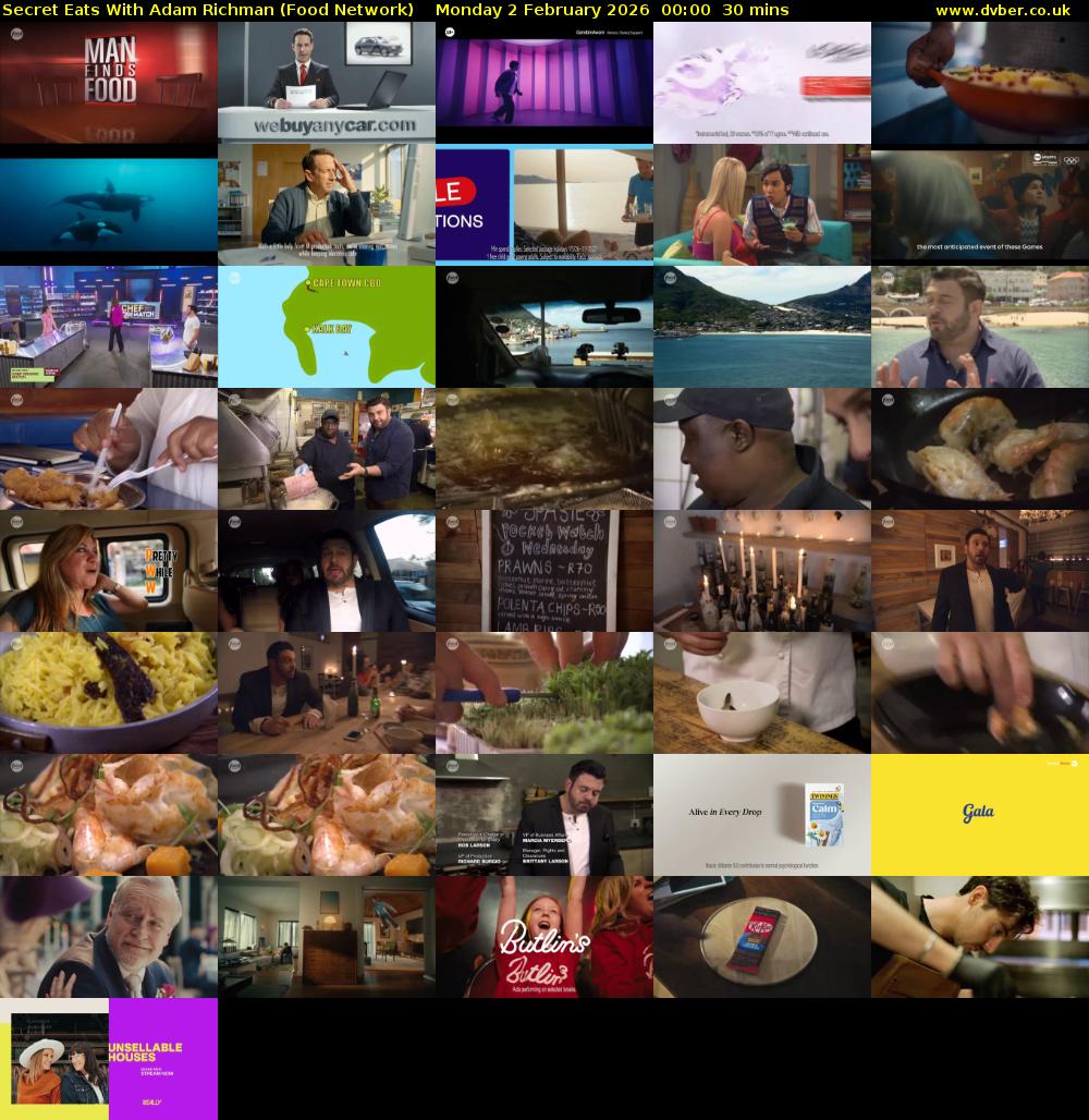 Secret Eats With Adam Richman (Food Network) Monday 2 February 2026 00:00 - 00:30