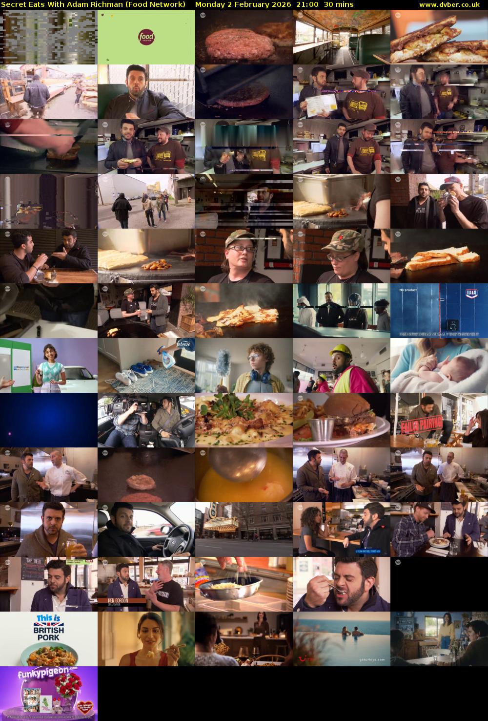 Secret Eats With Adam Richman (Food Network) Monday 2 February 2026 21:00 - 21:30