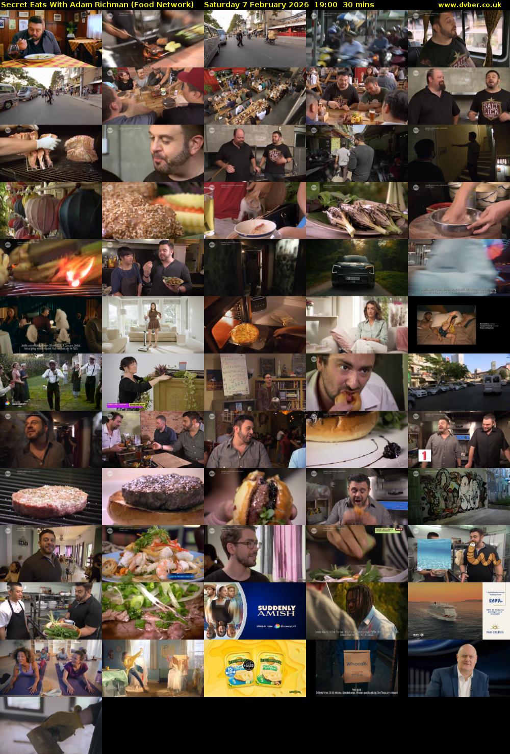 Secret Eats With Adam Richman (Food Network) Saturday 7 February 2026 19:00 - 19:30