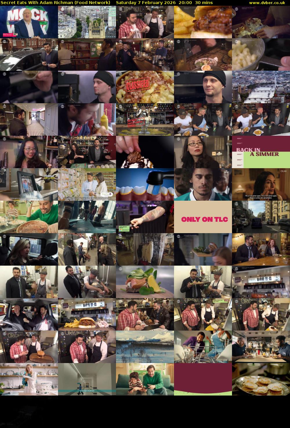 Secret Eats With Adam Richman (Food Network) Saturday 7 February 2026 20:00 - 20:30