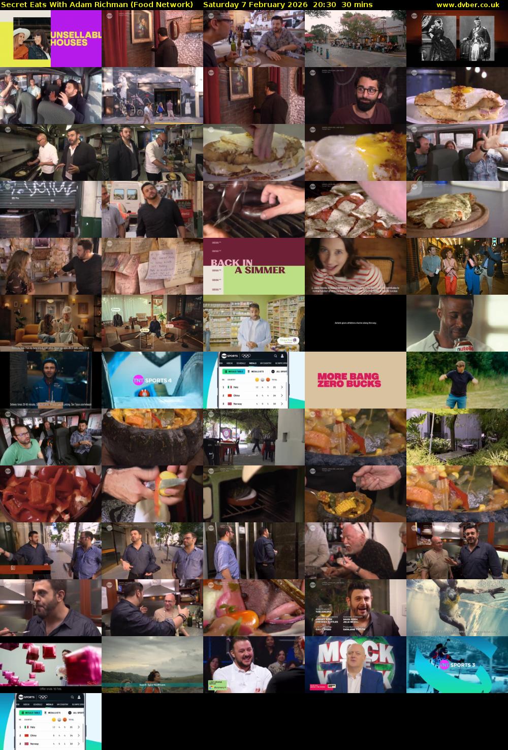 Secret Eats With Adam Richman (Food Network) Saturday 7 February 2026 20:30 - 21:00