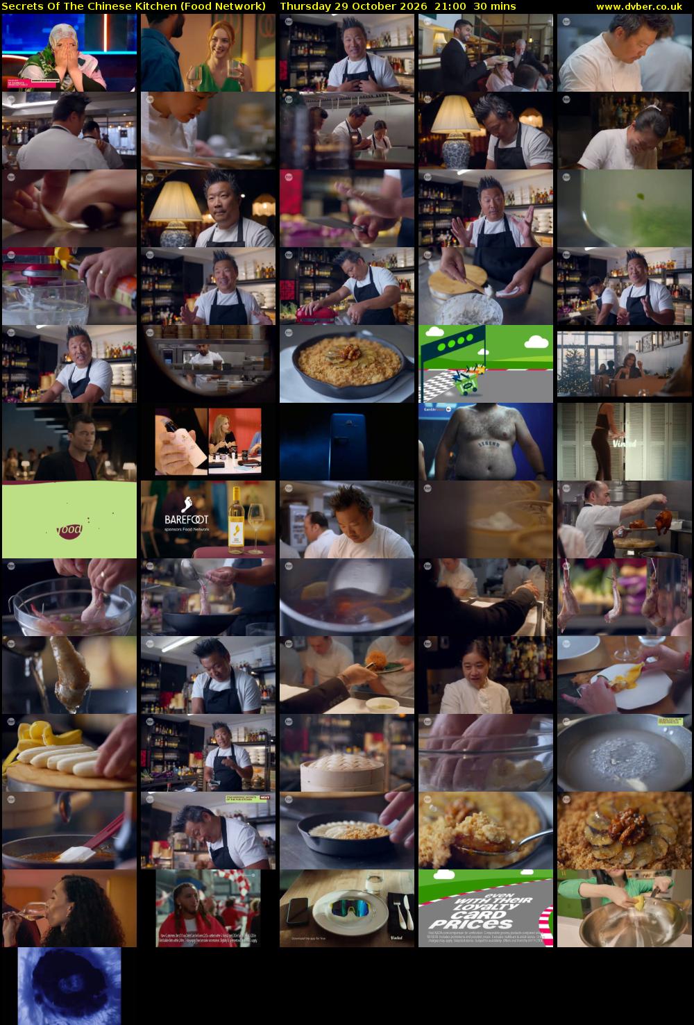 Secrets Of The Chinese Kitchen (Food Network) Thursday 29 October 2026 21:00 - 21:30