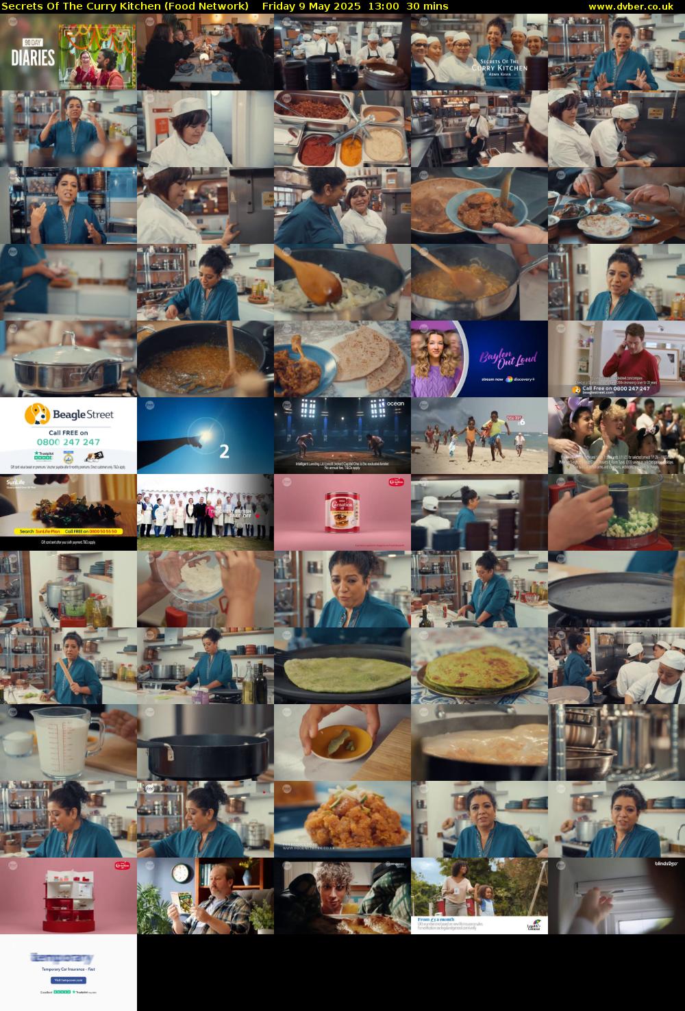 Secrets Of The Curry Kitchen (Food Network) Friday 9 May 2025 13:00 - 13:30