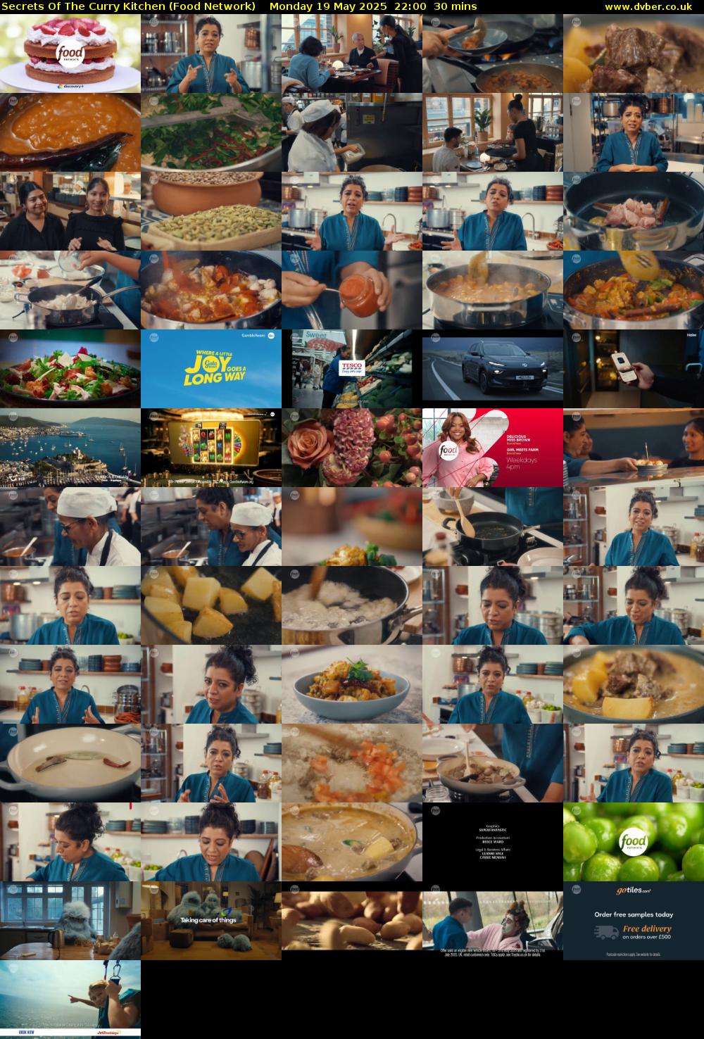 Secrets Of The Curry Kitchen (Food Network) Monday 19 May 2025 22:00 - 22:30