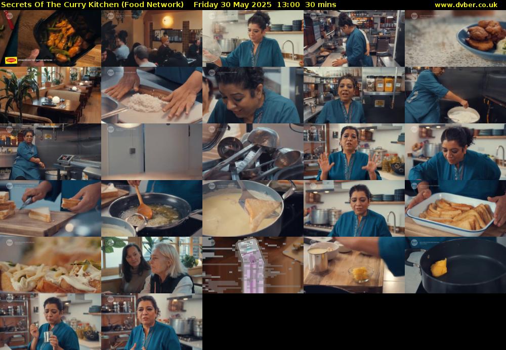 Secrets Of The Curry Kitchen (Food Network) Friday 30 May 2025 13:00 - 13:30