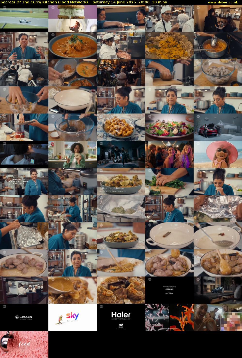 Secrets Of The Curry Kitchen (Food Network) Saturday 14 June 2025 20:00 - 20:30