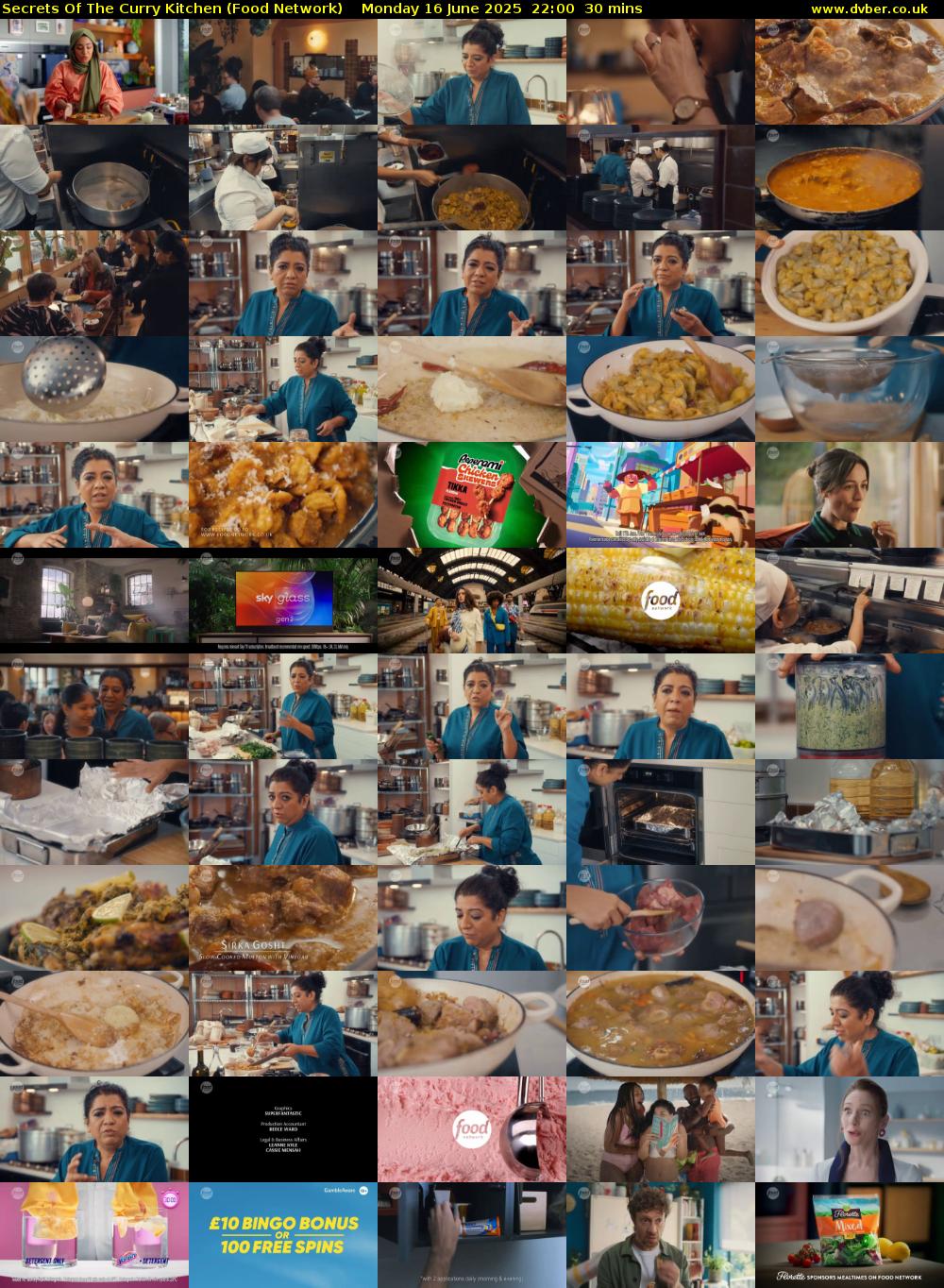 Secrets Of The Curry Kitchen (Food Network) Monday 16 June 2025 22:00 - 22:30