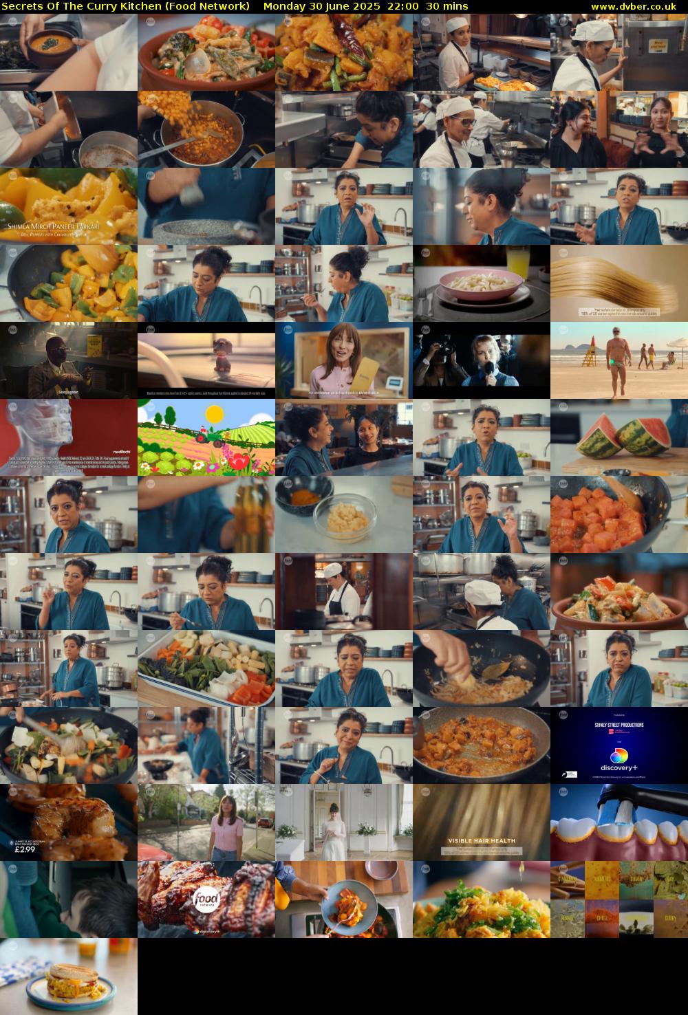 Secrets Of The Curry Kitchen (Food Network) Monday 30 June 2025 22:00 - 22:30