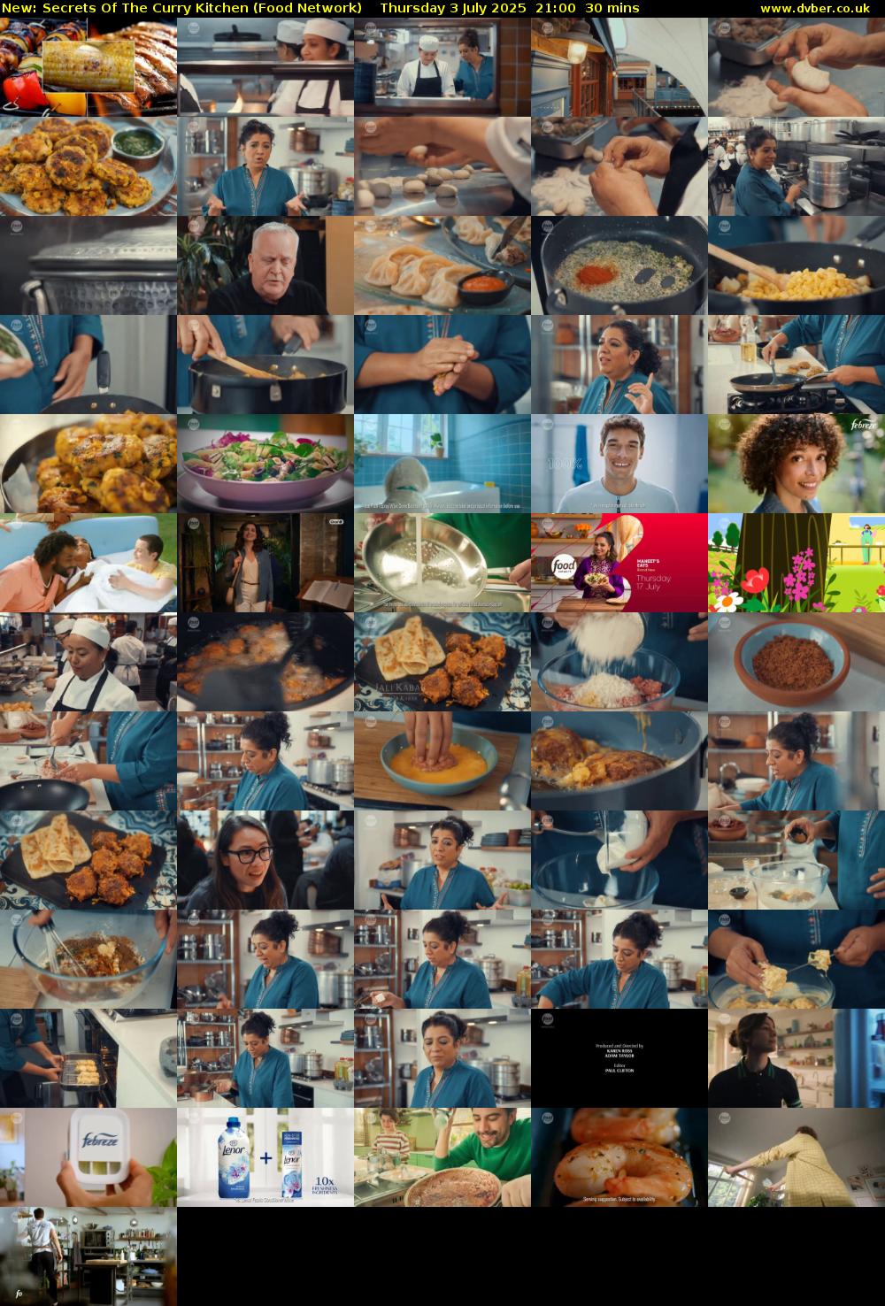 Secrets Of The Curry Kitchen (Food Network) Thursday 3 July 2025 21:00 - 21:30