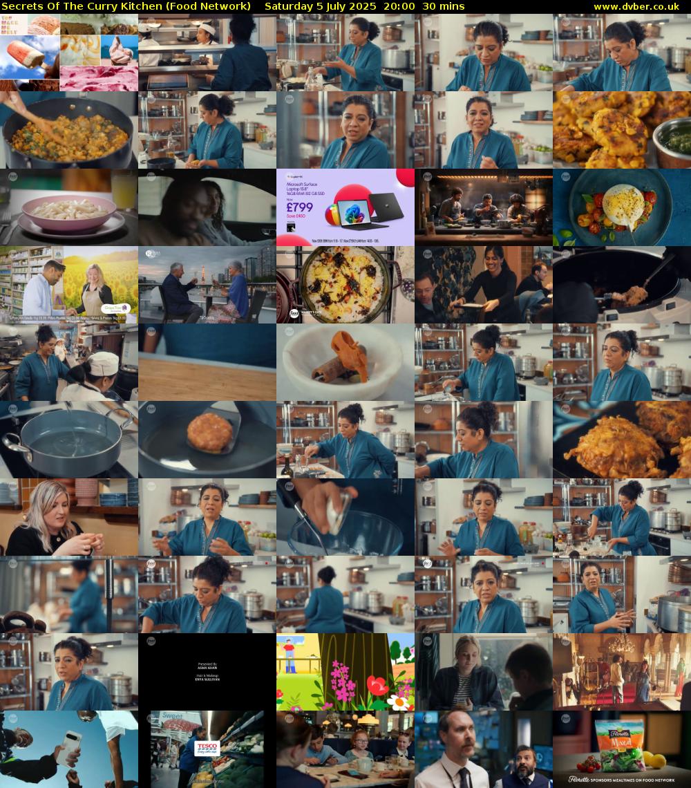 Secrets Of The Curry Kitchen (Food Network) Saturday 5 July 2025 20:00 - 20:30